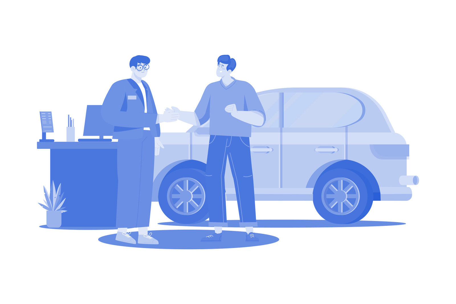 M550_Car Dealership Illustrations_Part 01 M550_Car Dealership Illustrations_Part 01