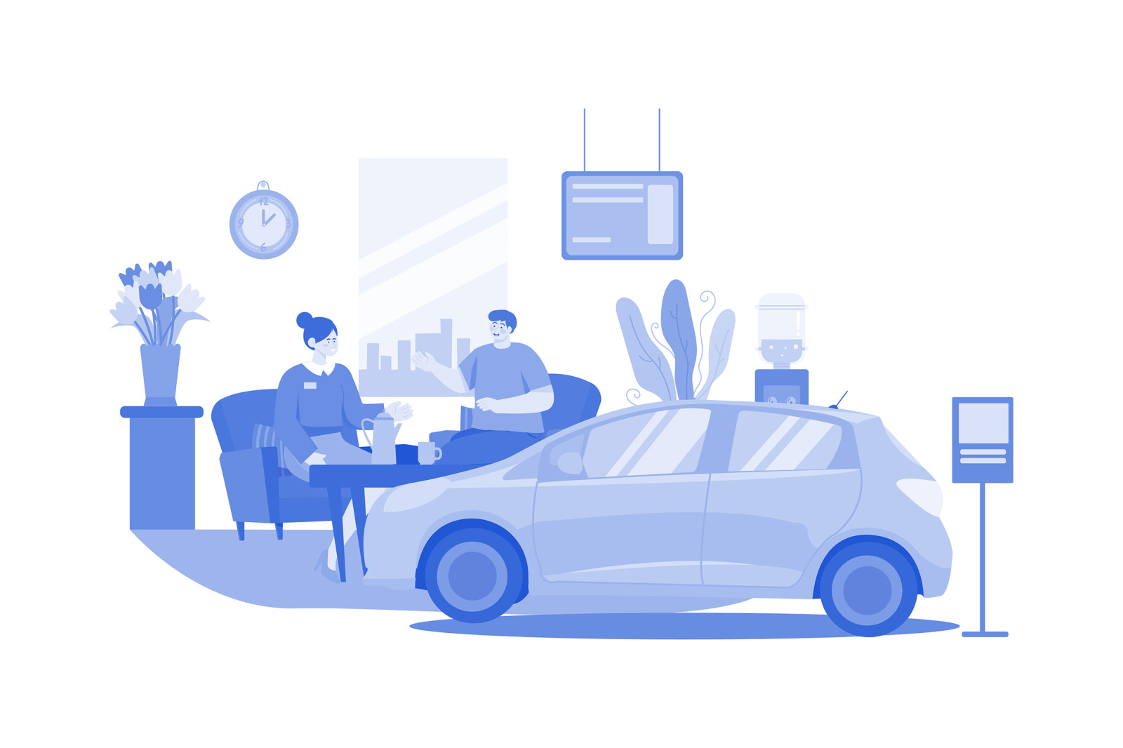 M550_Car Dealership Illustrations_Part 01 M550_Car Dealership Illustrations_Part 01