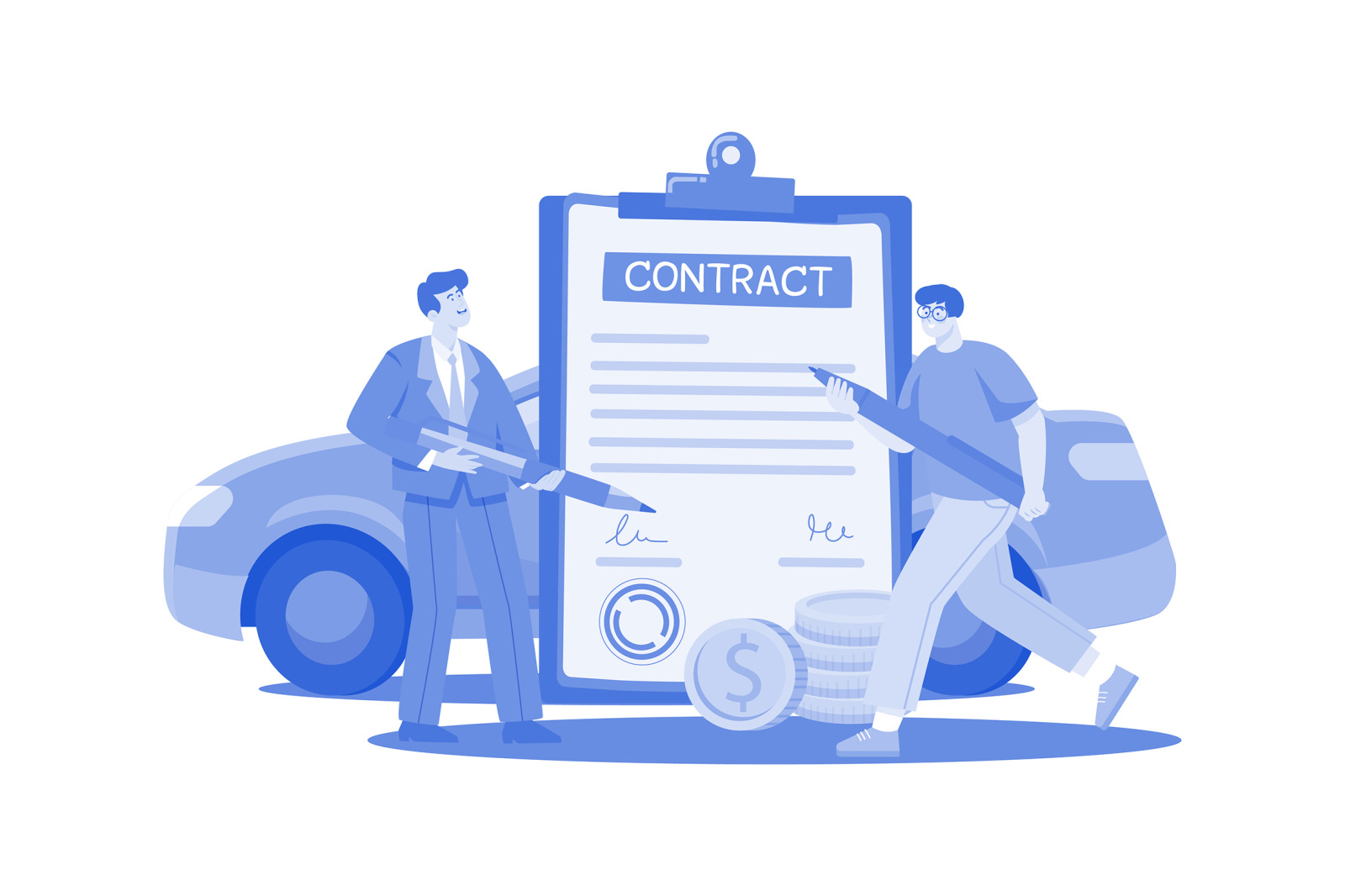 M550_Car Dealership Illustrations_Part 02 M550_Car Dealership Illustrations_Part 02