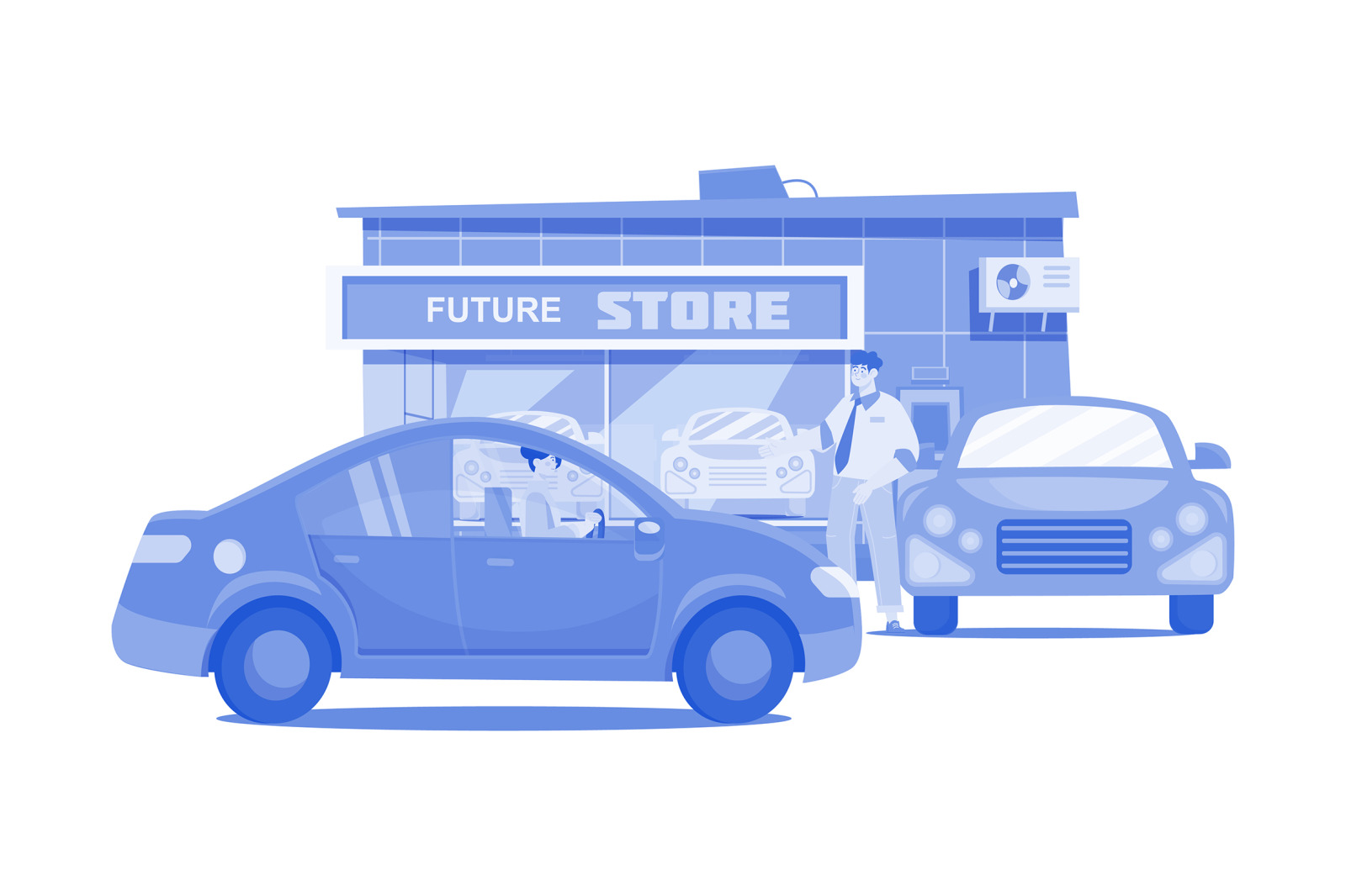 M550_Car Dealership Illustrations_Part 02 M550_Car Dealership Illustrations_Part 02