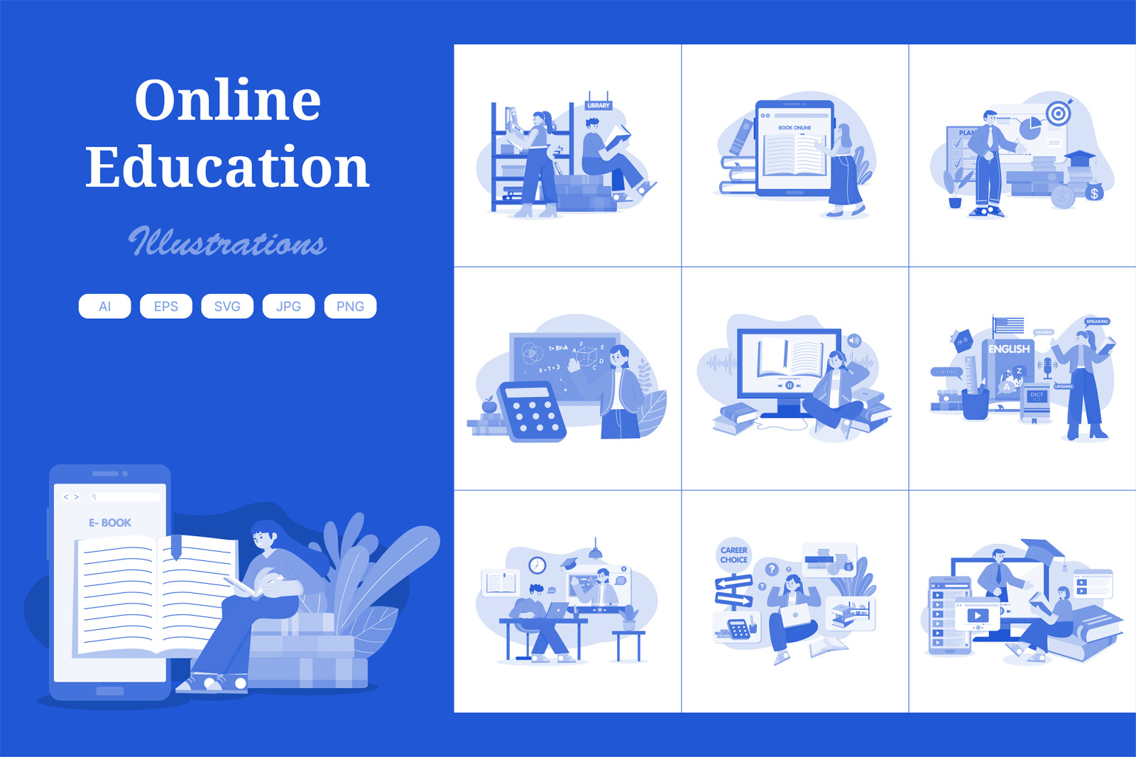 M551_Online Education Illustration Pack 1