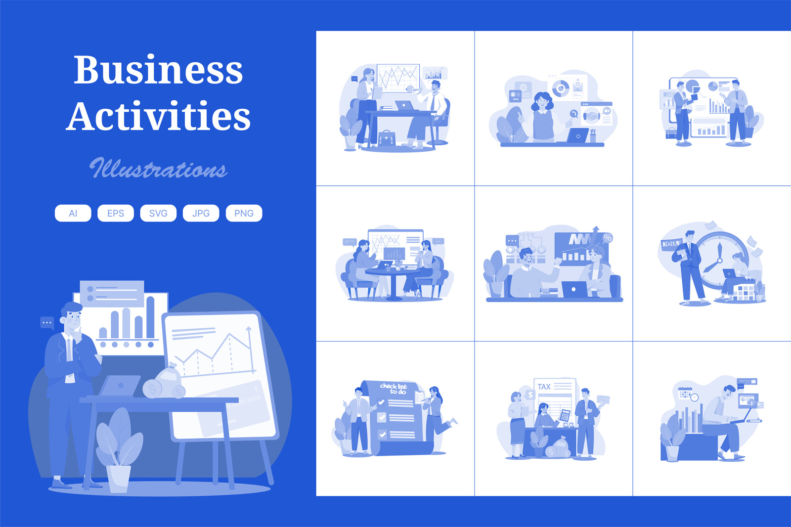 M552_Business Activities Illustration Pack 1 M552_Business Activities Illustration Pack 1