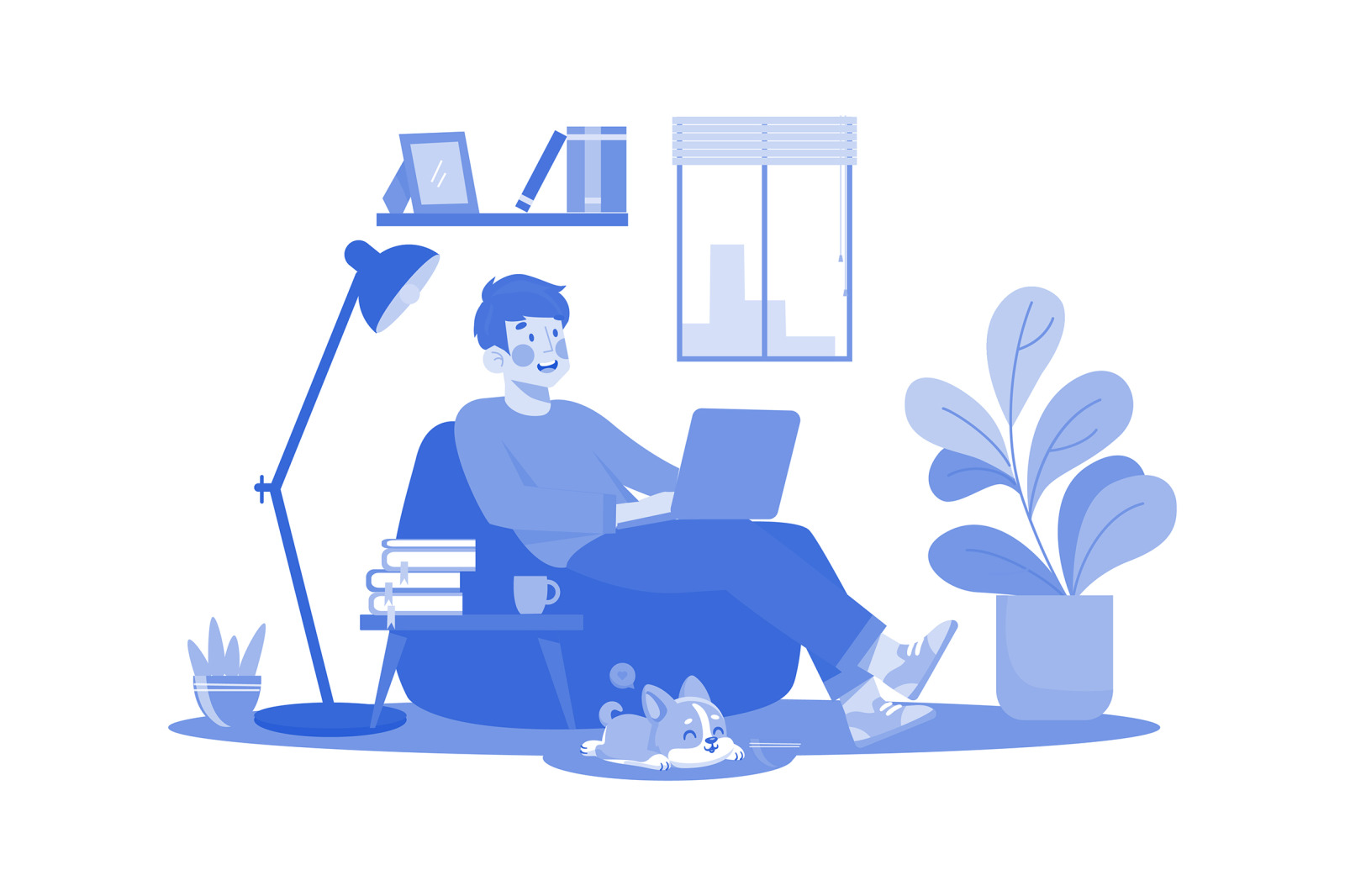 M553_Remote Work Illustration Pack 1 M553_Remote Work Illustration Pack 1