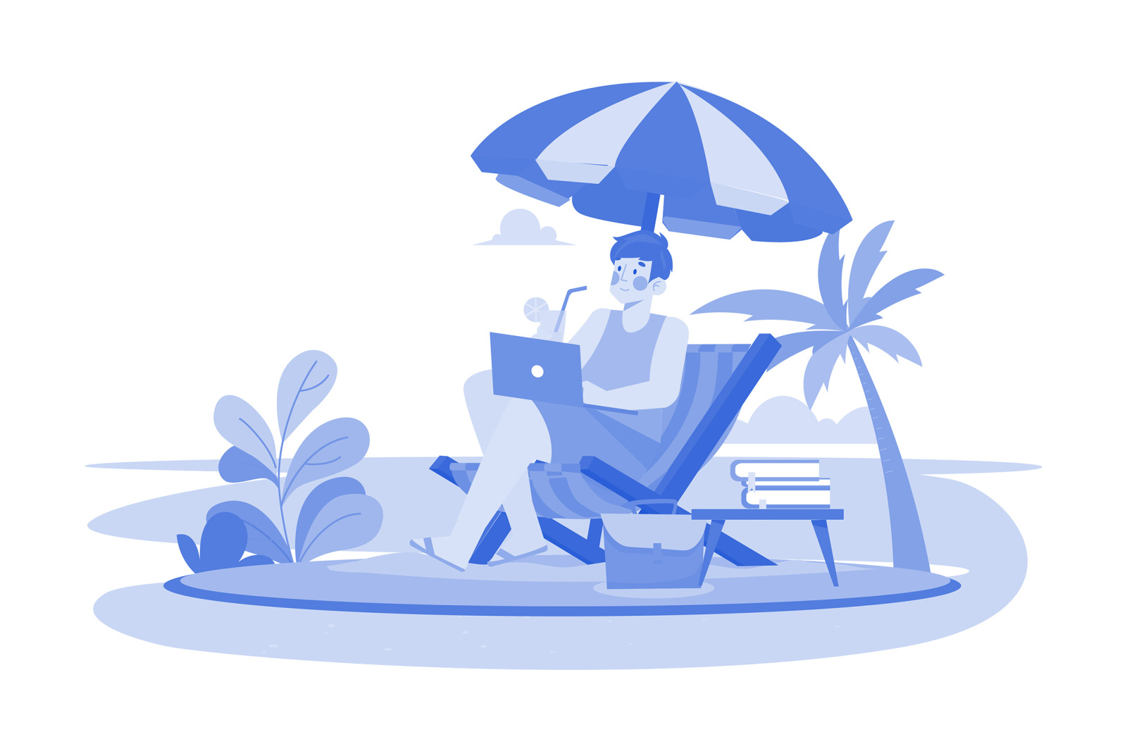 M553_Remote Work Illustration Pack 1 M553_Remote Work Illustration Pack 1