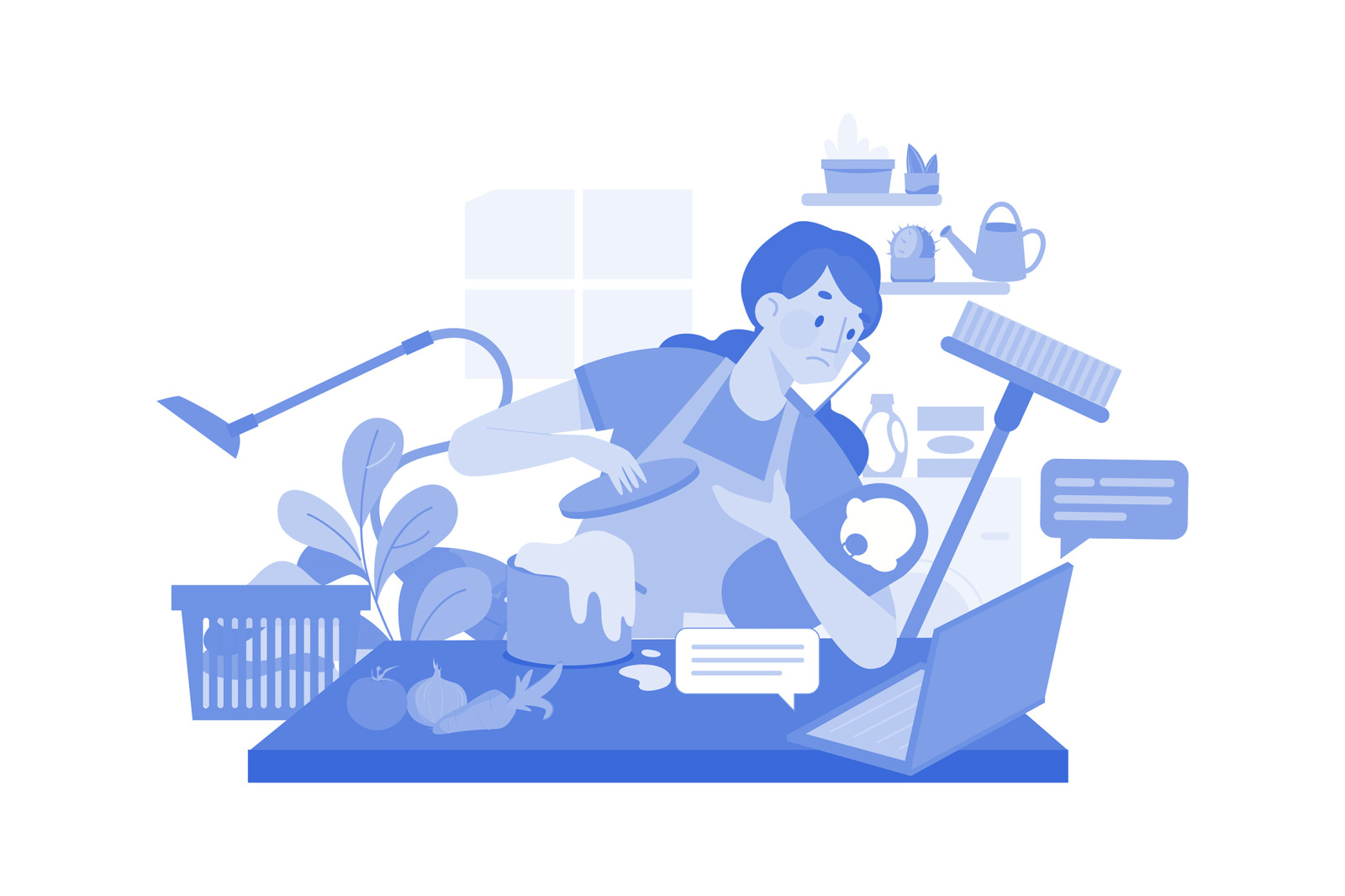 M553_Remote Work Illustration Pack 1 M553_Remote Work Illustration Pack 1