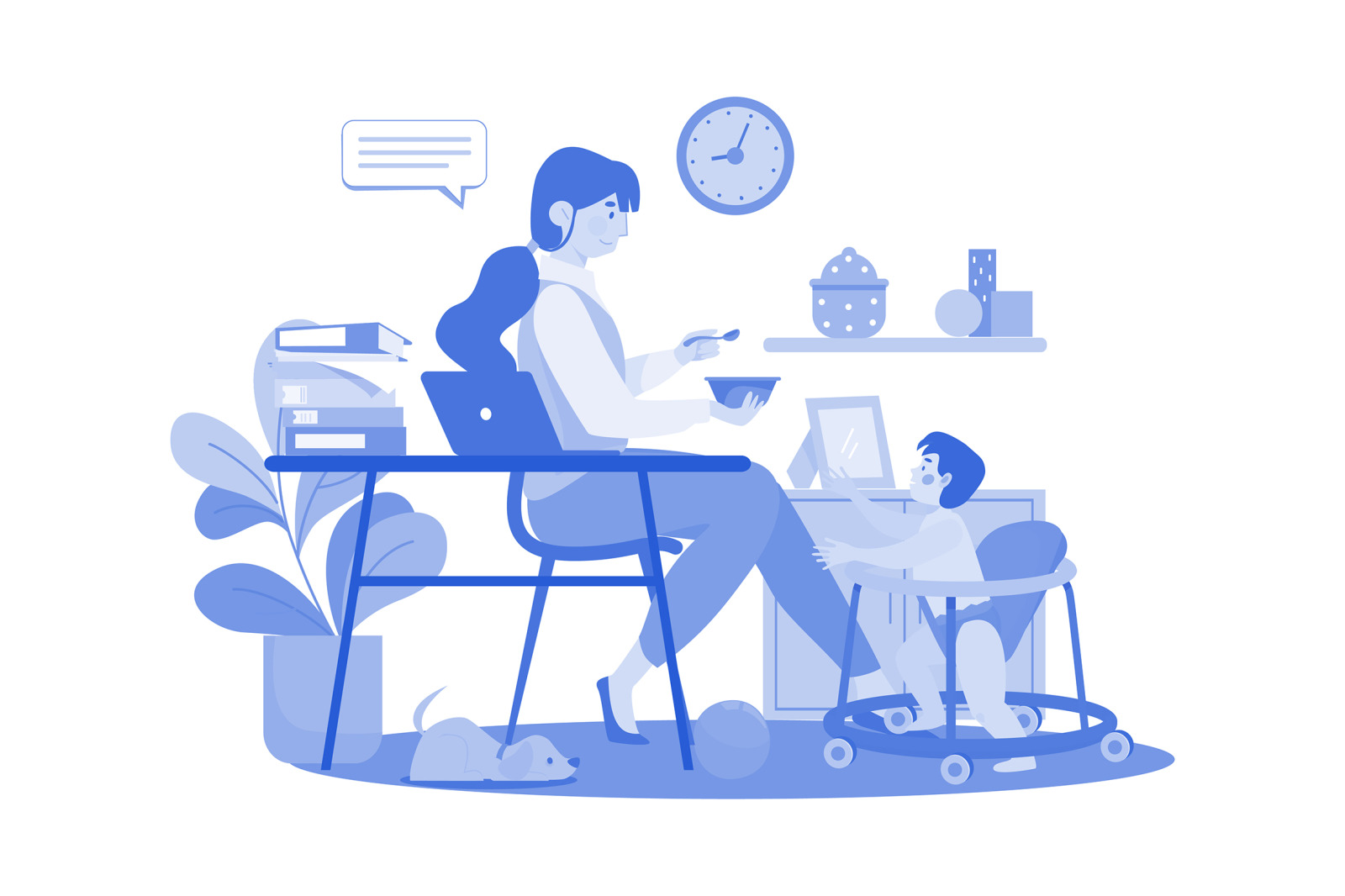 M553_Remote Work Illustration Pack 1 M553_Remote Work Illustration Pack 1