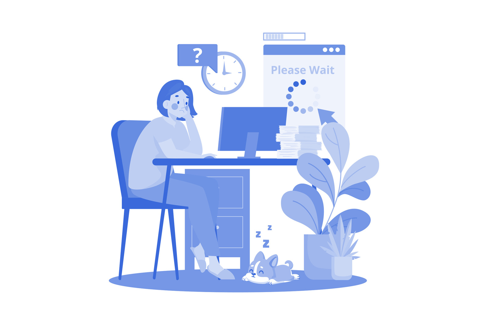 M553_Remote Work Illustration Pack 2 M553_Remote Work Illustration Pack 2