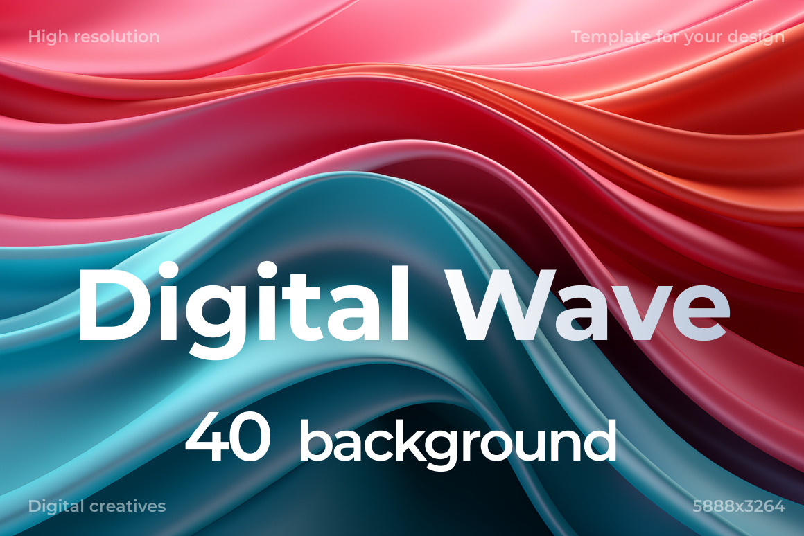 Digital Wave ❊ Background Set