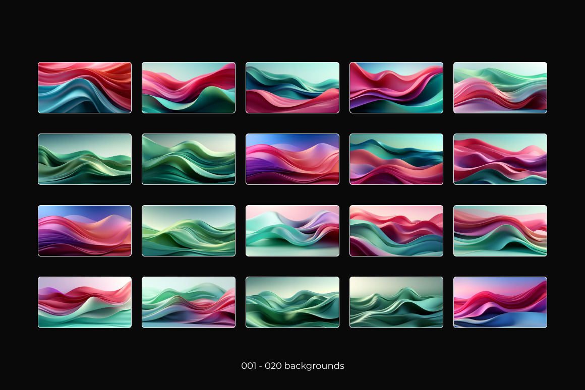 Digital Wave ❊ Background Set