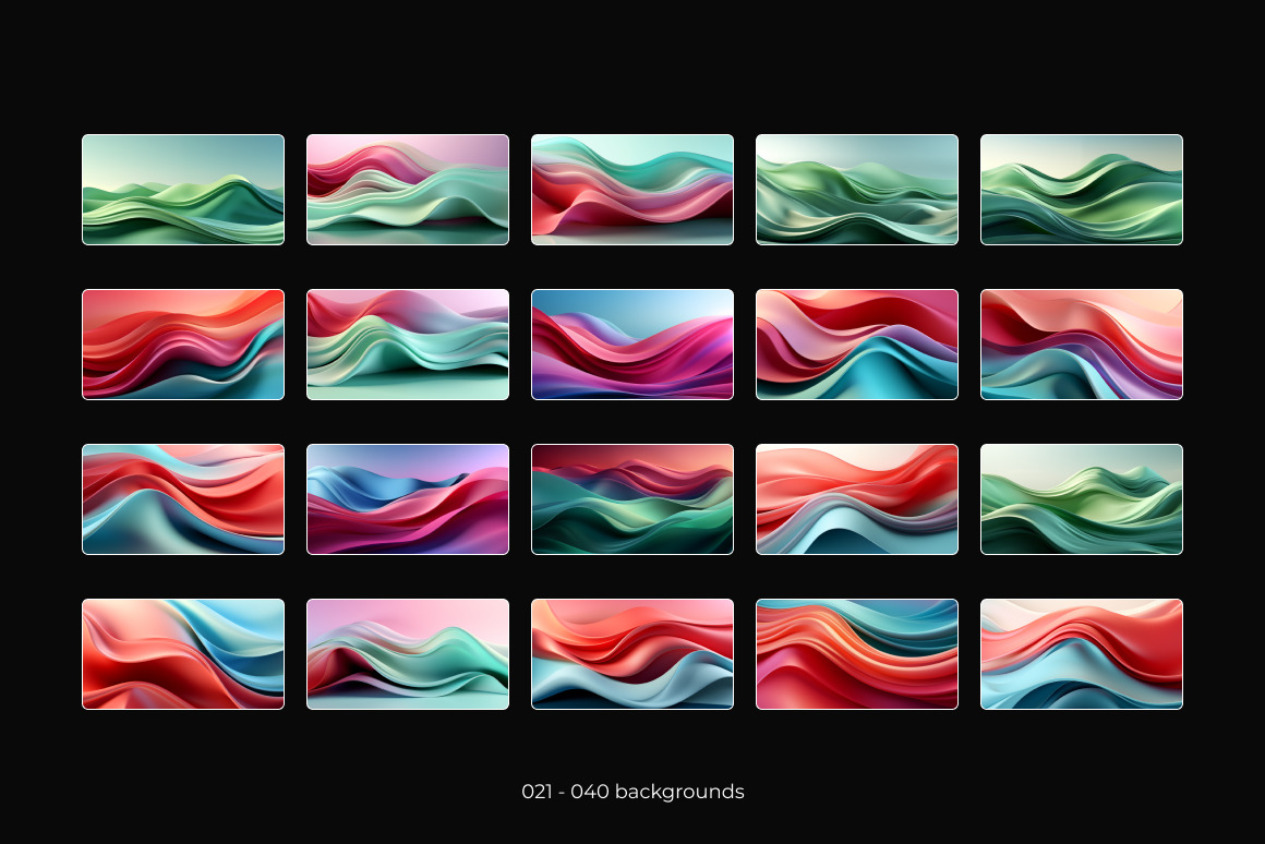 Digital Wave ❊ Background Set