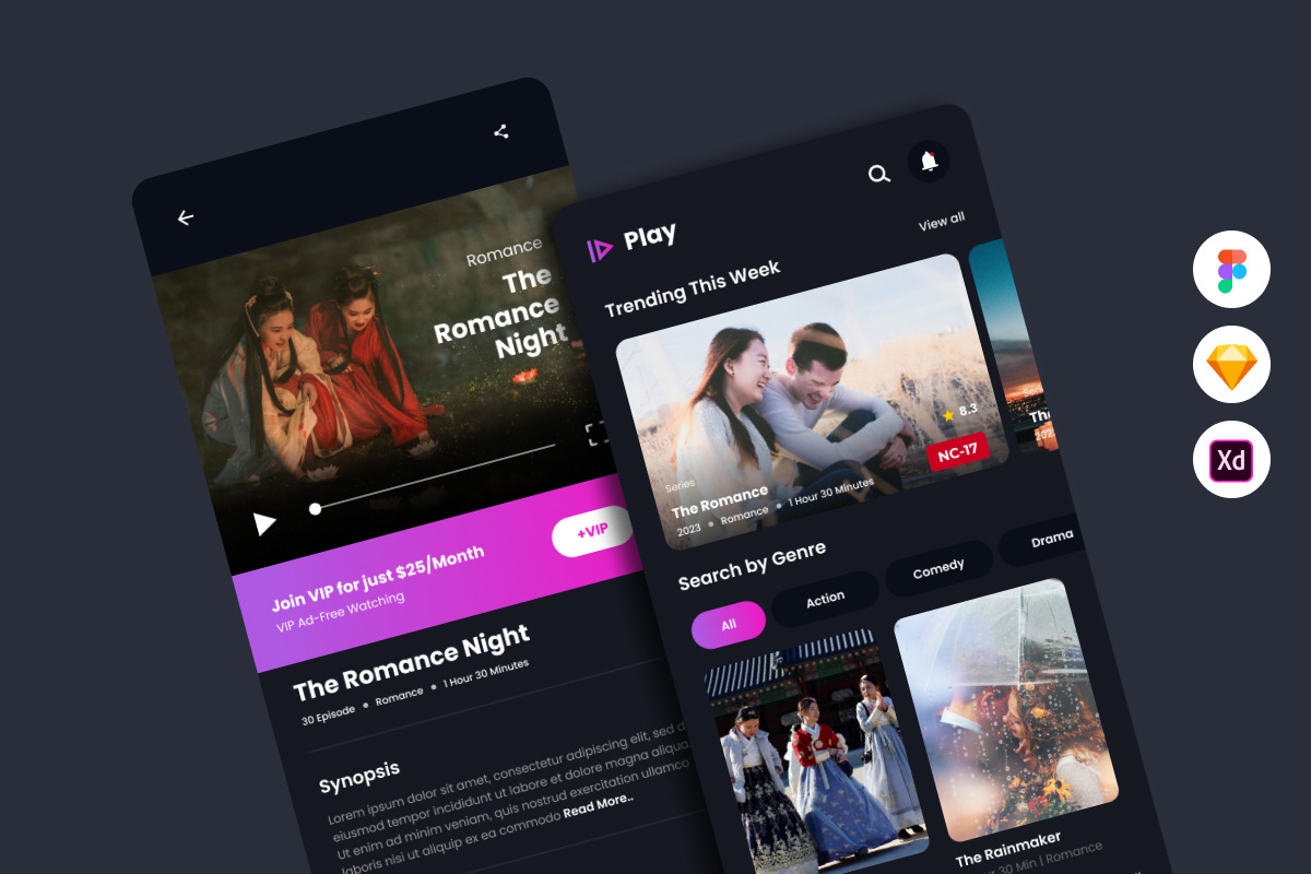 Play - Movie Streaming Mobile App Play - Movie Streaming Mobile App