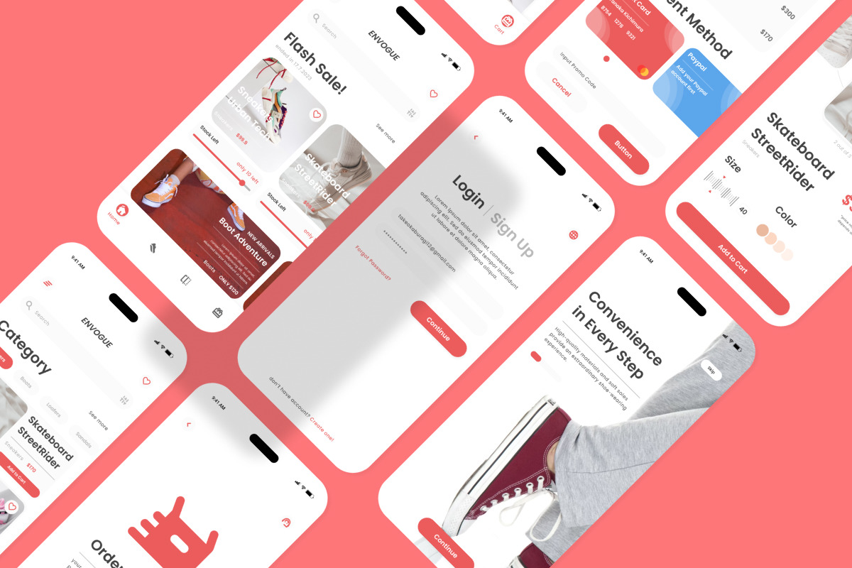 Envogue - Shoes Store Mobile App Envogue - Shoes Store Mobile App