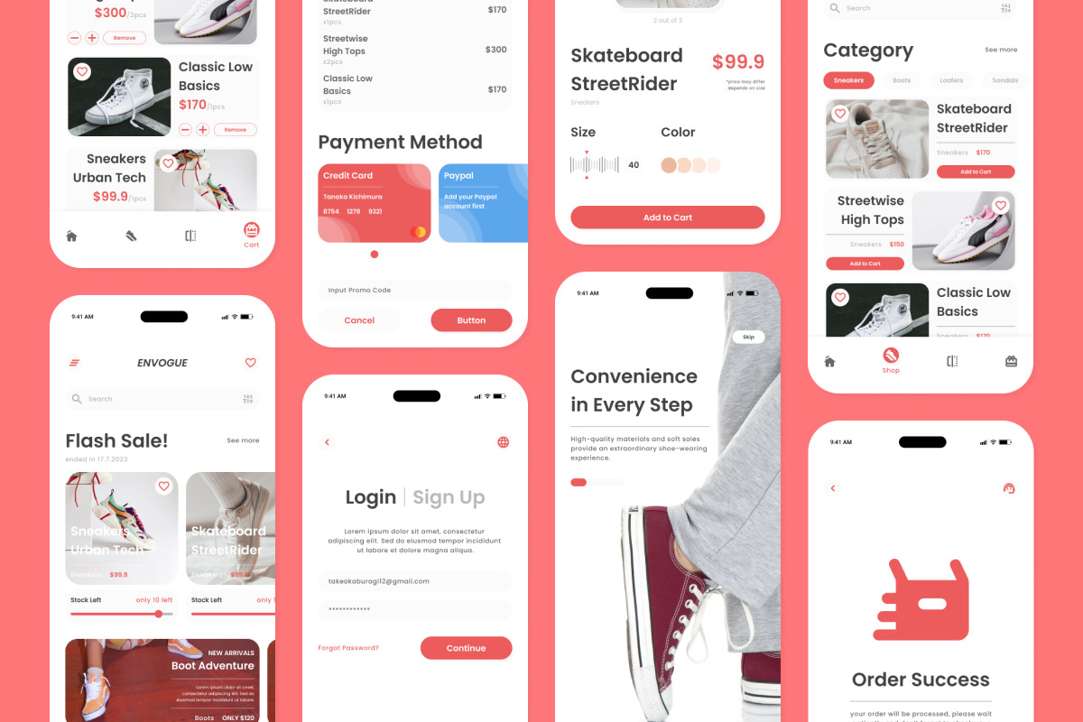 Envogue - Shoes Store Mobile App Envogue - Shoes Store Mobile App