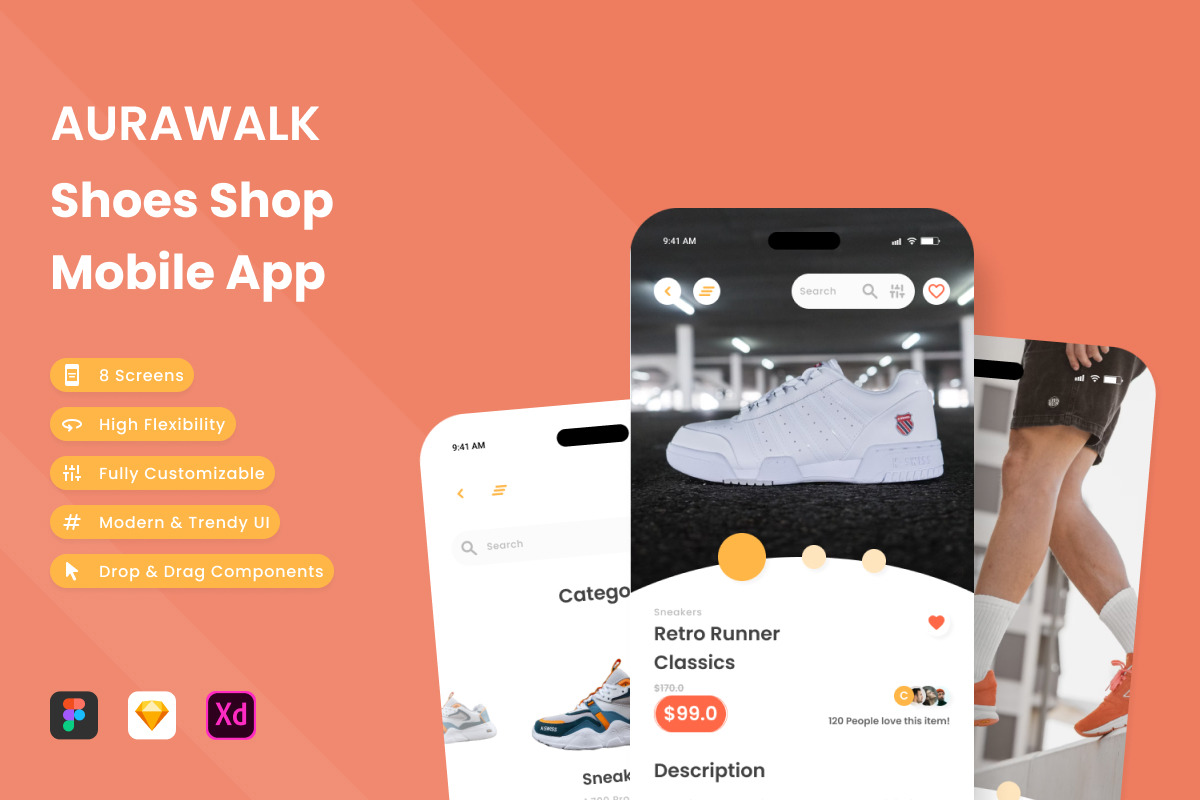 AuraWalk - Shoes Shop Mobile App AuraWalk - Shoes Shop Mobile App