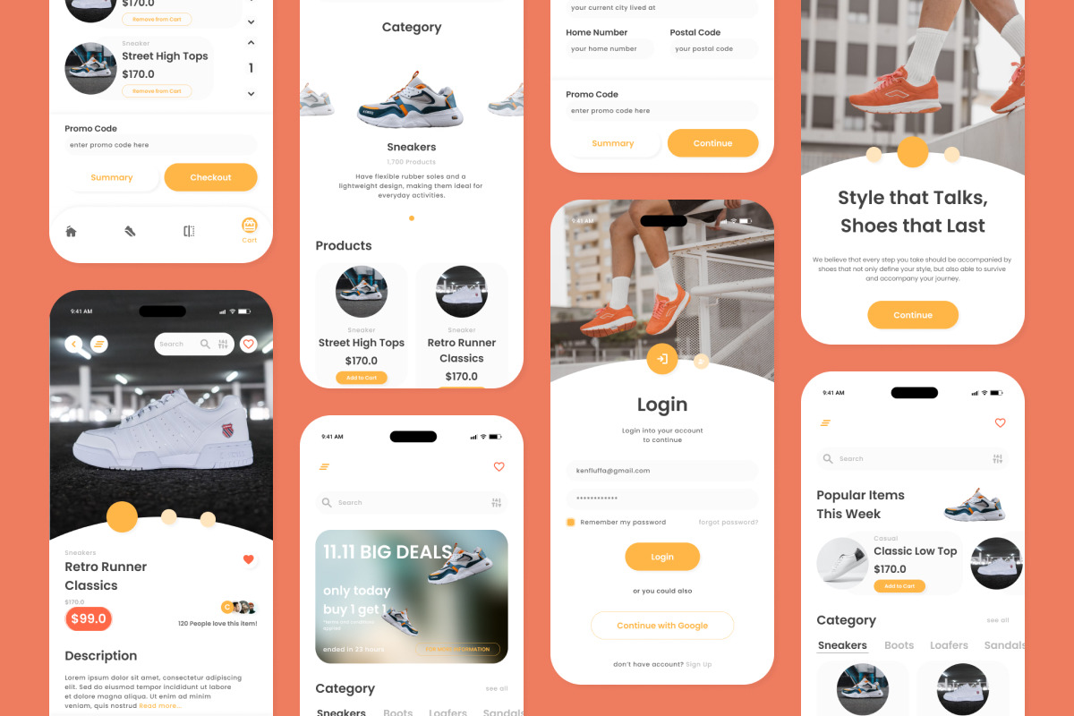 AuraWalk - Shoes Shop Mobile App AuraWalk - Shoes Shop Mobile App