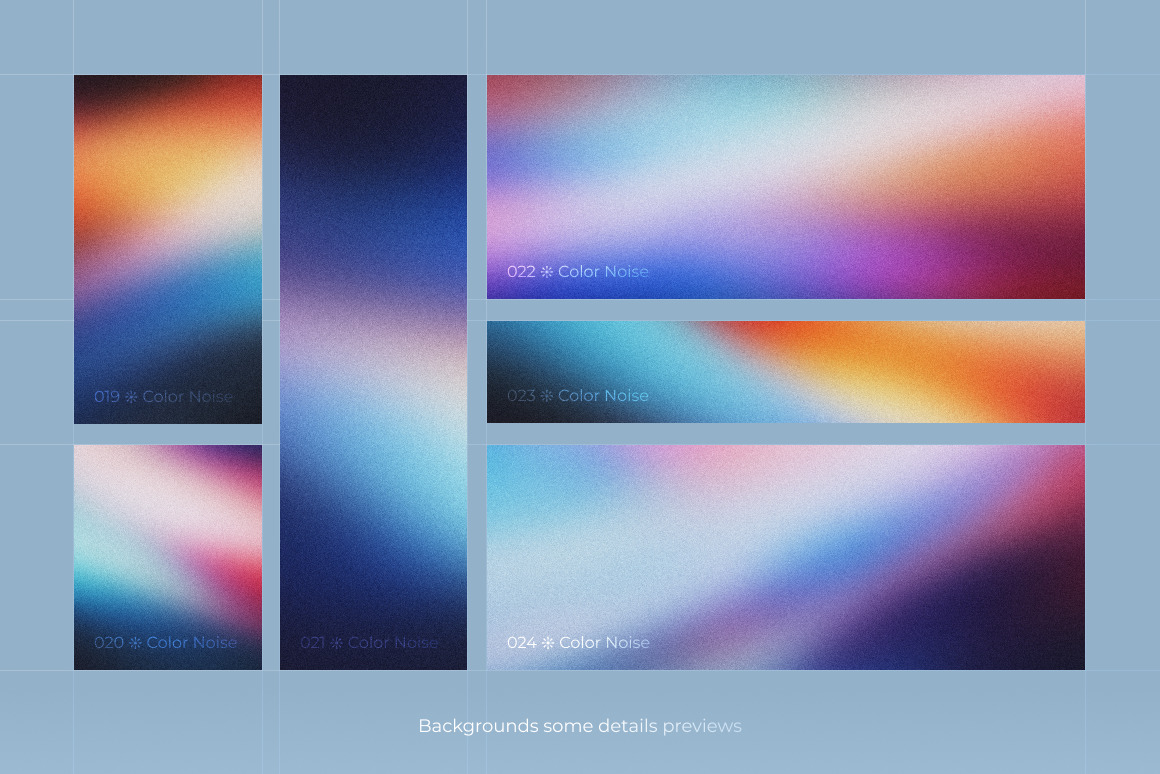 Color Noise ❊ Background Set Color Noise ❊ Background Set