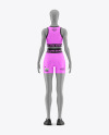 Women's Sport Kit w/ Mannequin Mockup - Back View