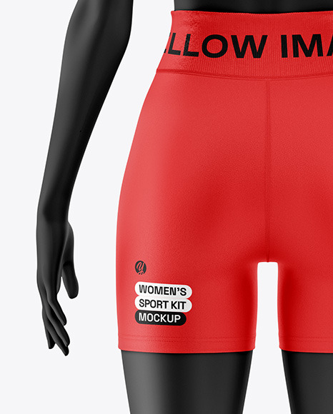 Women's Sport Kit w/ Mannequin Mockup - Back View