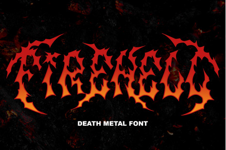 Firehell Font - Brutalism