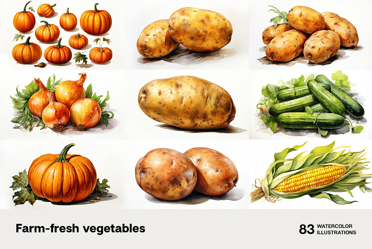 Farm-fresh vegetables Farm-fresh vegetables