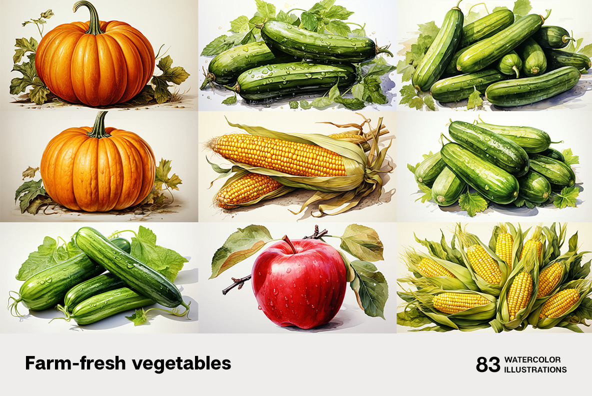 Farm-fresh vegetables Farm-fresh vegetables