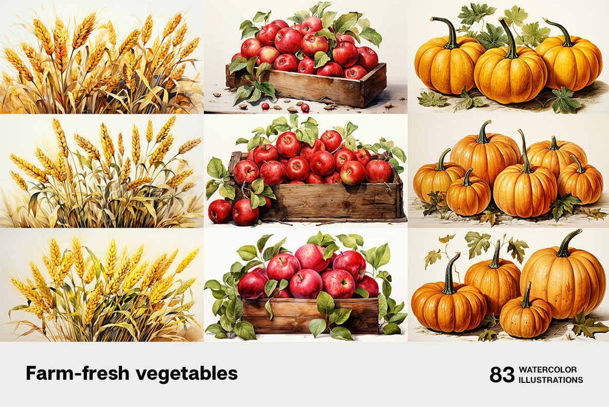 Farm-fresh vegetables Farm-fresh vegetables