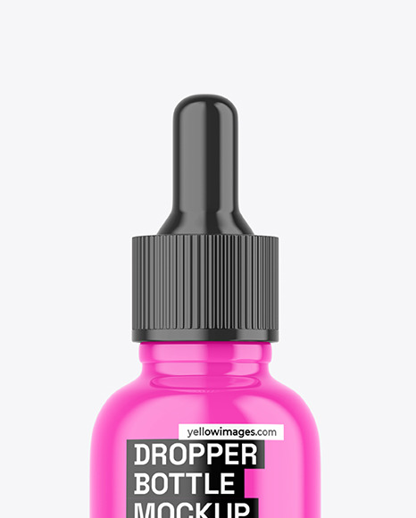Glossy Dropper Bottle and Cosmetic Jar Mockup