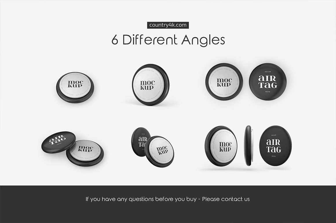 AirTags Mockup Set AirTags Mockup Set