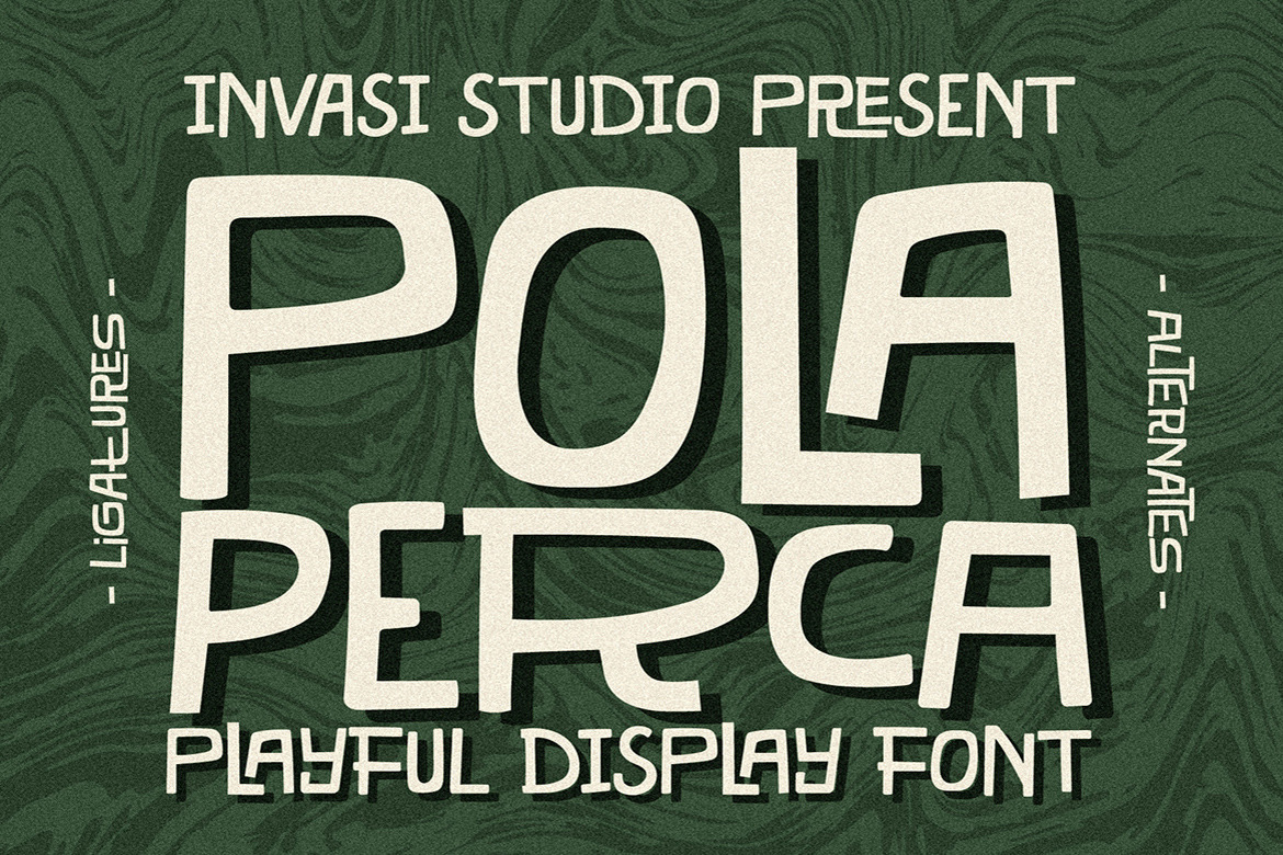 Pola Perca - Playful Tiki Font Pola Perca - Playful Tiki Font