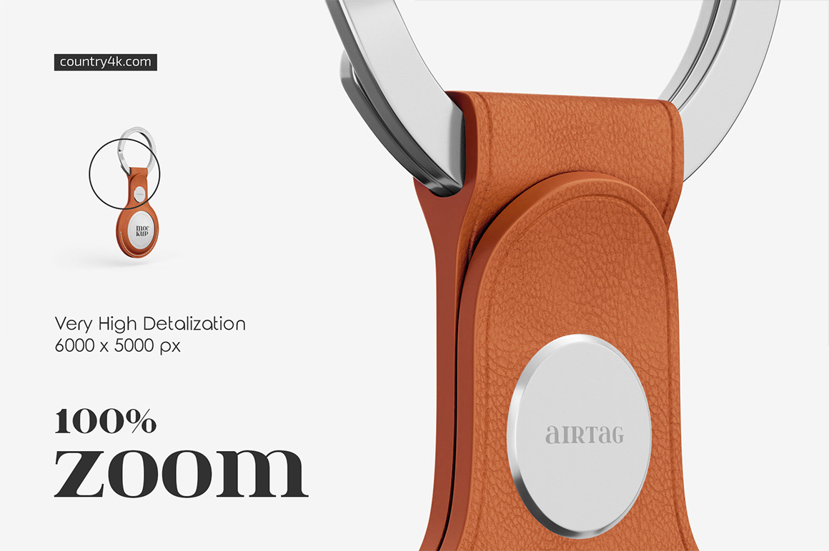 AirTags with Keychain Mockup Set AirTags with Keychain Mockup Set