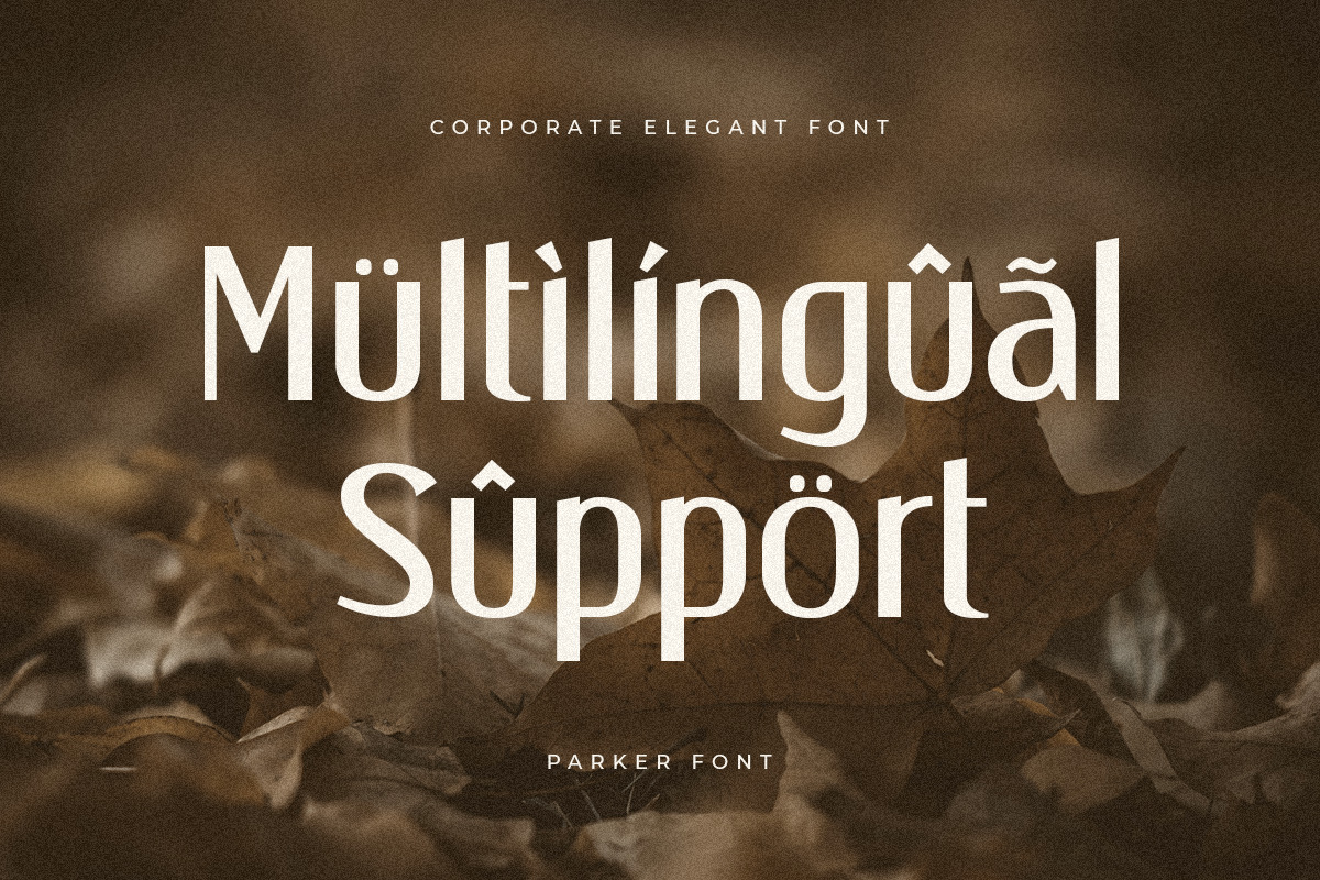 Parker - Corporate Elegant Font Parker - Corporate Elegant Font