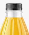 PET Orange Juice Bottle Mockup