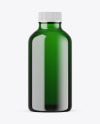 Green Glass Essential Oil Bottle Mockup