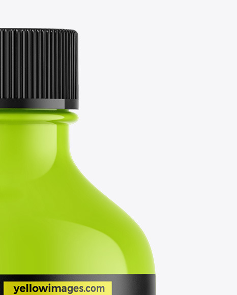 Glossy Essential Oil Bottle Mockup