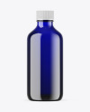 Blue Glass Essential Oil Bottle Mockup
