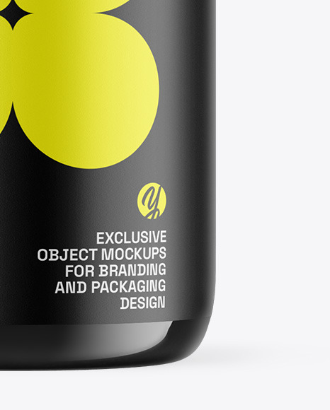 Blue Glass Essential Oil Bottle Mockup
