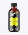 Dark Amber Glass Essential Oil Bottle Mockup