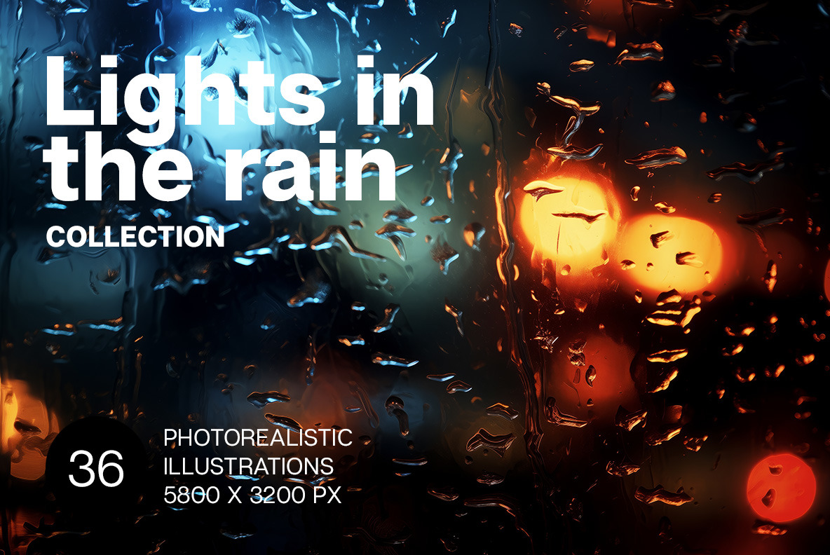 Lights in the rain Lights in the rain