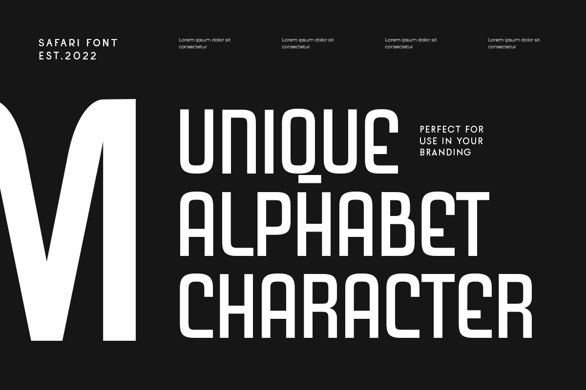 Safari - Modern Condended Sans Serif Safari - Modern Condended Sans Serif