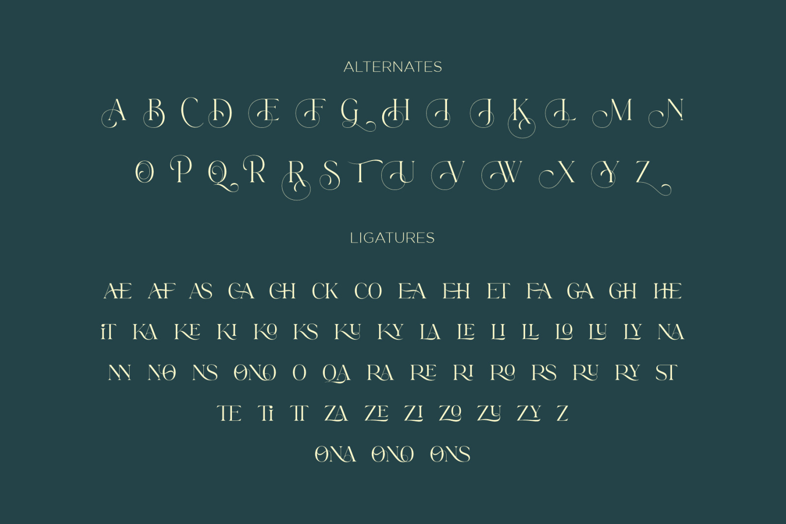 Brattons - Stylistic Ligature Serif Brattons - Stylistic Ligature Serif