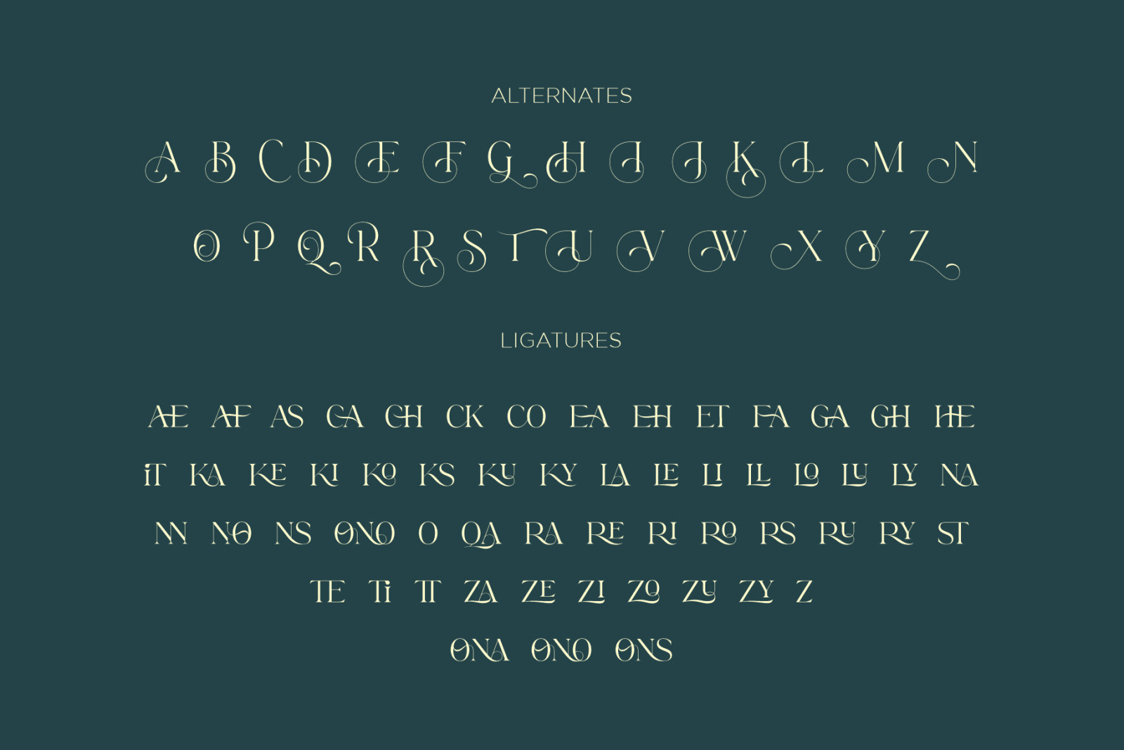 Brattons - Stylistic Ligature Serif