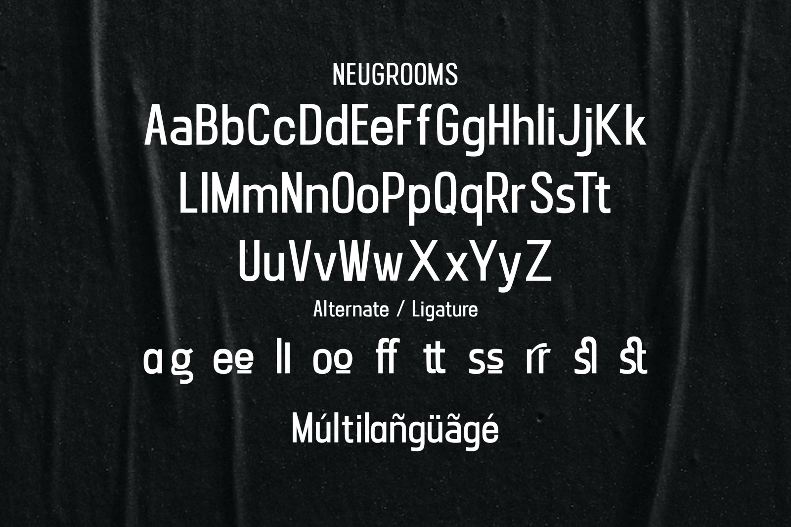 Neugrooms Font