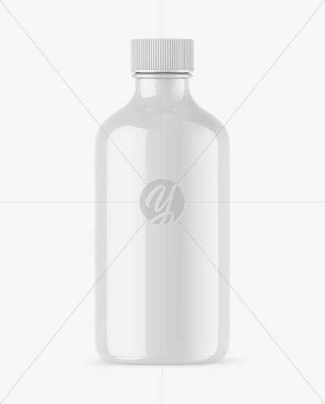 Glossy Essential Oil Bottle Mockup