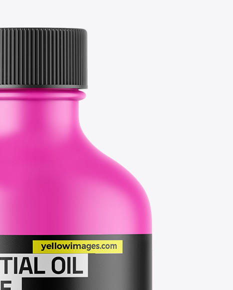 Matte Essential Oil Bottle Mockup