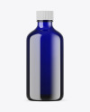 Blue Glass Essential Oil Bottle Mockup