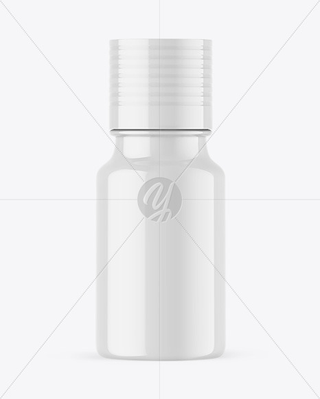 Glossy Essential Oil Bottle Mockup