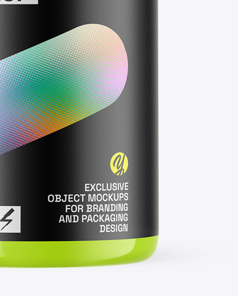 Glossy Essential Oil Bottle Mockup