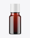 Dark Amber Glass Essential Oil Bottle Mockup