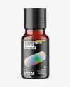 Dark Amber Glass Essential Oil Bottle Mockup