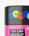 Glossy Tea Tin Can Mockup